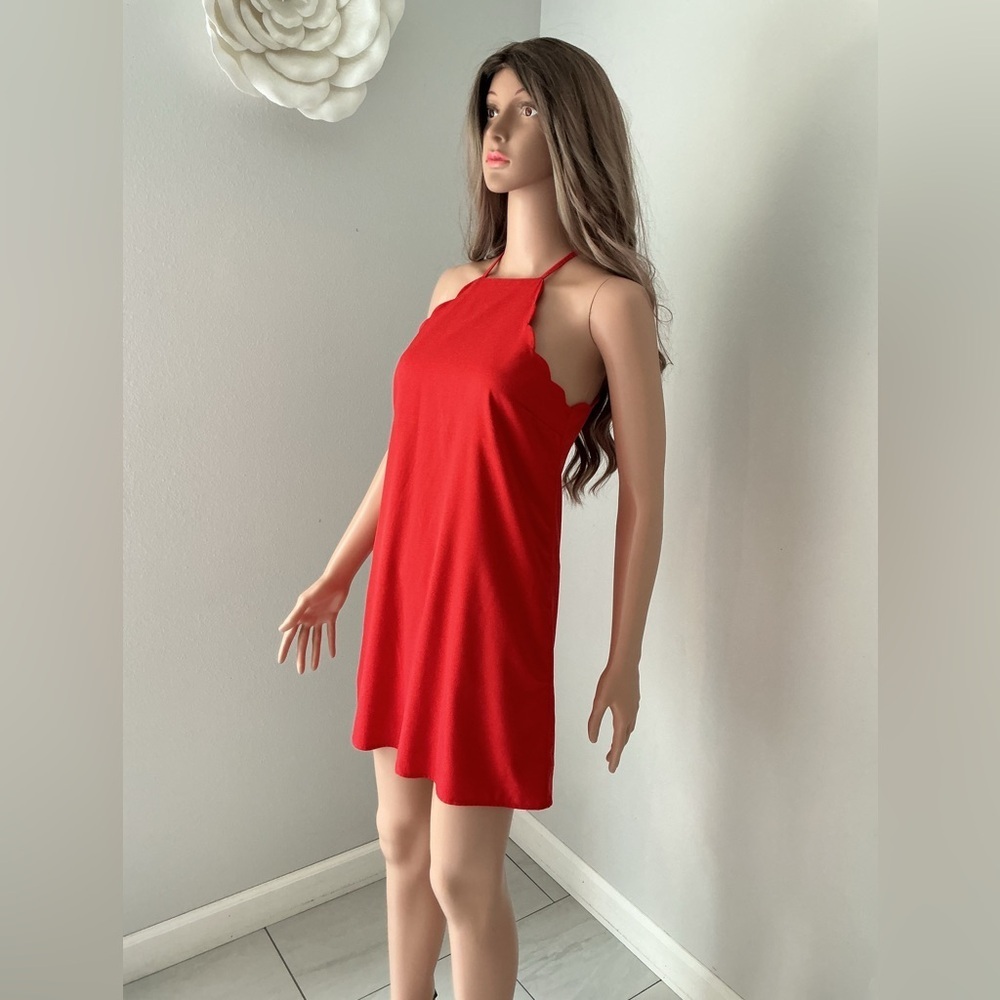 Lulu's Vibrant Red Mini Dress - Picture 4 of 14
